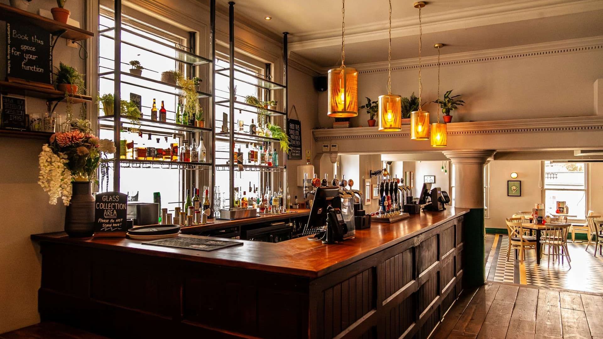 Bar area at Market Stores Reigate